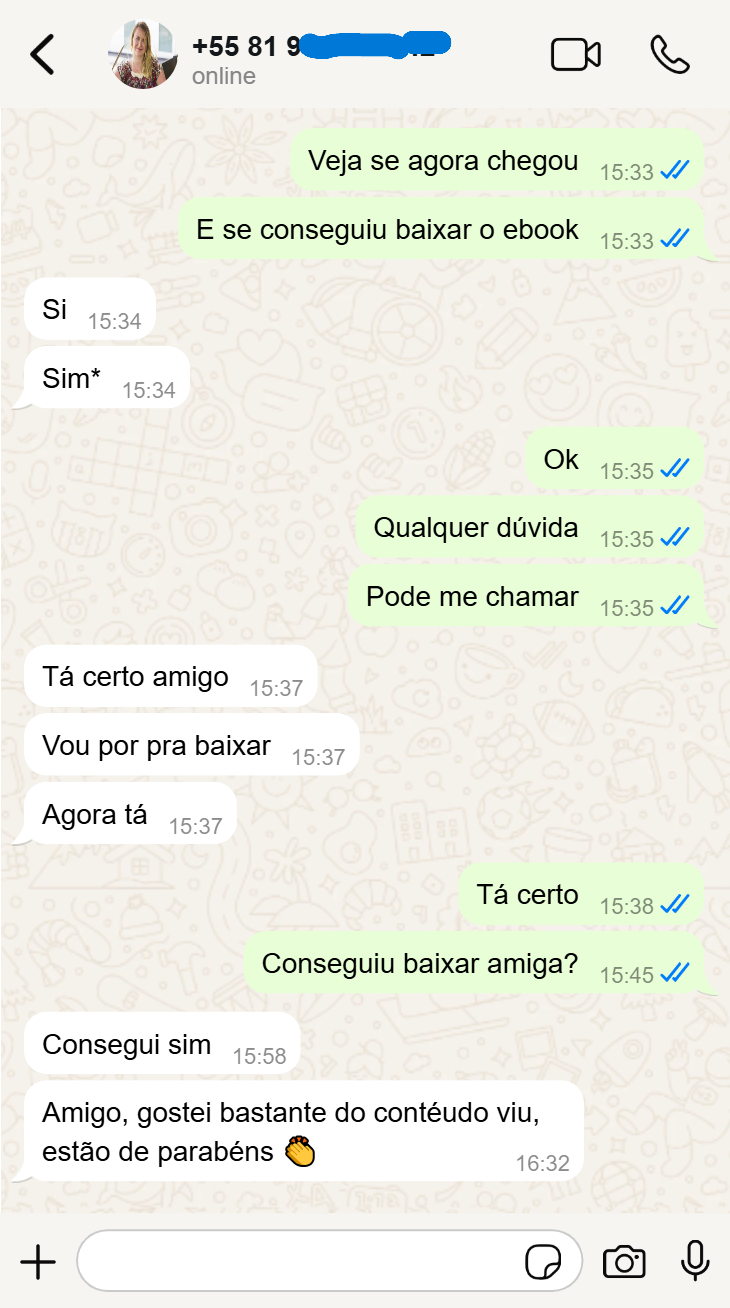 Depoimento cliente 1